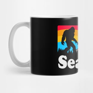 Bigfoot Sasquatch Retro Seattle Gifts Mug